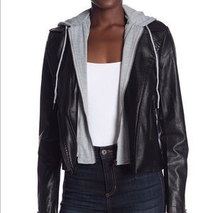 John + Jenn faux leather jacket